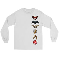 Justice League 2017 Gildan Long Sleeve Cotton Tee (Side Symbol Logo Edition)-DC Comics Cosplay-WickyDeez