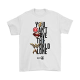 Justice League 2017 You Can't Save the World Alone - Gildan Mens T-Shirt (Movie Symbol Version)-DC Comics Cosplay-WickyDeez