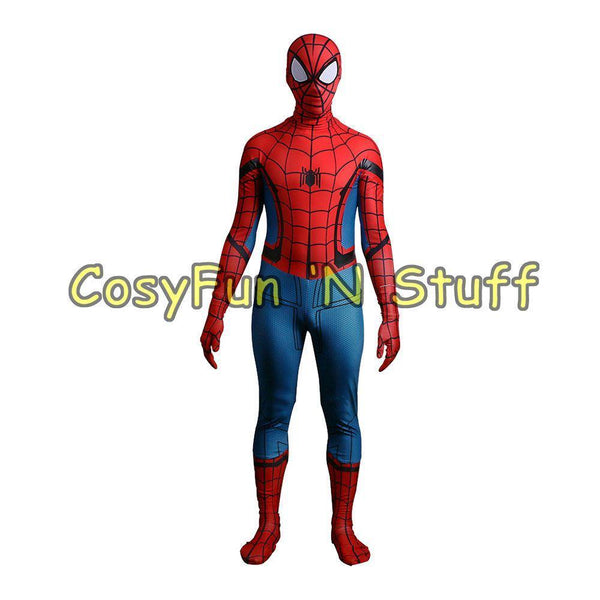 Spider-Man Homecoming Cosplay Tom Holland Spiderman Adult 3D Costume