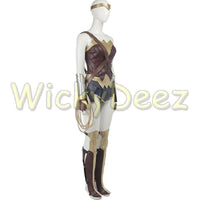 Inspired Wonder Woman Justice League Cosplay Costume Boot Covers & Lasso (Alternate Version)-DC Comics Cosplay-WickyDeez