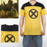 Deadpool 2 Movie Yellow and Black X-Men T-Shirt Cosplay Costume Tee Shirt-Marvel Comics Cosplay-WickyDeez