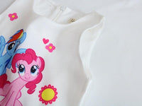 Kids Cute Rainbow Foal My Little Poli Pony Dress Ages from 2yrs - 8yrs-Children's Apparel-WickyDeez