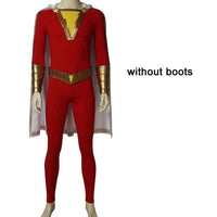 2019 Shazam Movie Custom Made Complete Shazam Cosplay Costume | With or Without Boots | or Cape Only - Free Shipping-DC Comics Cosplay-Without shoes-S-Male-WickyDeez