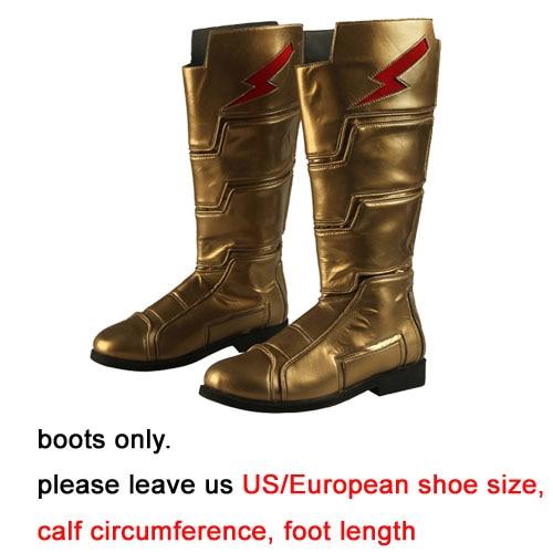 2019 Shazam Movie Custom Made Shazam Cosplay Costume Boots | Belt | Wrist Supporters - Free Shipping-DC Comics Cosplay-Boots only-One Size-Male-WickyDeez