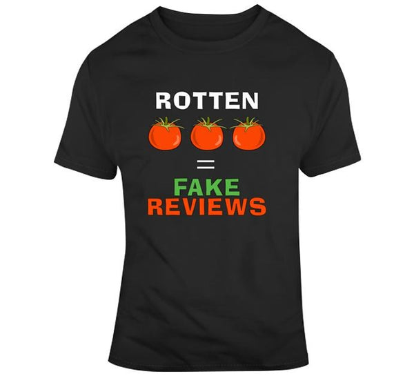 Rotten Tomatoes Fake Reviews Black Tee Unisex T Shirt-T-Shirt-WickyDeez