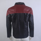 NEW Star Trek Picard 3 Captain Riker Geordi Leather Jackets Starfleet Cosplay Costumes (Red/Gold/Blue)