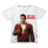 Shazam-Sup?-I'm-A-Superhero-Premium-Print-Tee-Shirt-Costume-Top-WickyDeez