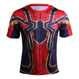 Spider-Man 3D 2018 Avengers Infinity War T-Shirt Spiderman Cosplay Long & Short Sleeve Shirt-Marvel Comics Cosplay-WickyDeez