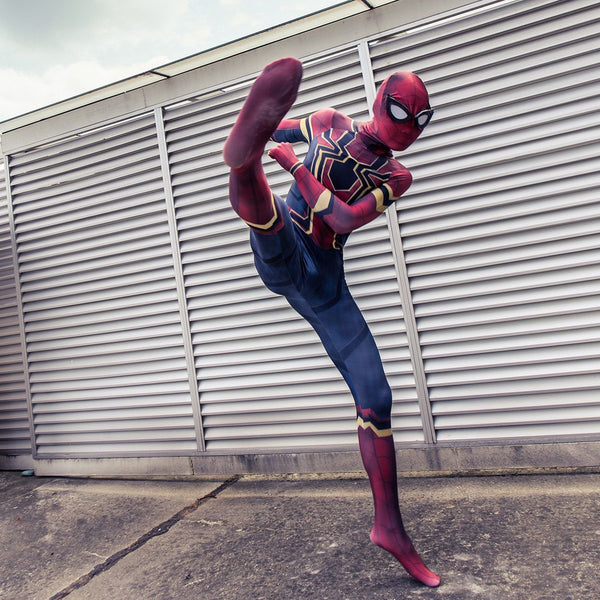 Spider-Man Infinity War Avengers 3 Kids Child Cosplay Costume Spiderma