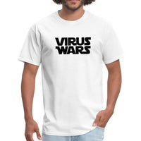 Star Wars or Virus Wars? Humour T-Shirt Top Tee - white