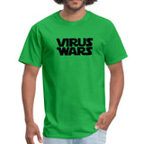 Star Wars or Virus Wars? Humour T-Shirt Top Tee - bright green
