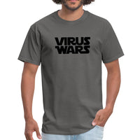 Star Wars or Virus Wars? Humour T-Shirt Top Tee - charcoal
