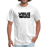 Star Wars or Virus Wars? Humour T-Shirt Top Tee - light heather gray