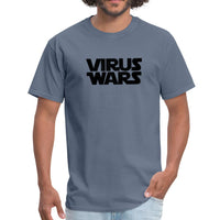 Star Wars or Virus Wars? Humour T-Shirt Top Tee - denim