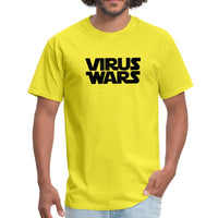 Star Wars or Virus Wars? Humour T-Shirt Top Tee - yellow