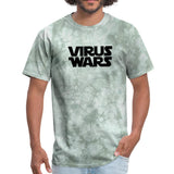 Star Wars or Virus Wars? Humour T-Shirt Top Tee - military green tie dye