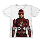 The Flash Justice League Ezra Miler Canvas Size - Unisex Tee Shirt-DC Comics Cosplay-WickyDeez