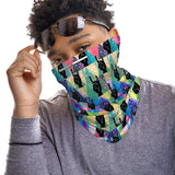 RockOn Snood Face Mask Balaclava Scarf Cover | 2x - 50x Disposable Five Layer Filter Pads Available - WickyDeez