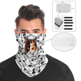 Pussy Cat Breathable Snood Face Mask Balaclava Scarf Cover | 2x - 50x Disposable Five Layer Filter Pads Available - WickyDeez