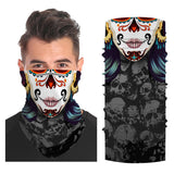 Gothic Club of Hearts Snood Face Mask Balaclava Scarf Cover | 2x - 50x Disposable Five Layer Filter Pads Available - WickyDeez