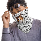 Pussy Cat Breathable Snood Face Mask Balaclava Scarf Cover | 2x - 50x Disposable Five Layer Filter Pads Available - WickyDeez