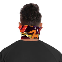 Trendy Saxophone Bandana Face Mask Scarf Cover | 2x - 50x Disposable Five Layer Filter Pads Available - WickyDeez