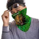 Leopard Snood Face Mask Balaclava Scarf Cover | 2x - 50x Disposable Five Layer Filter Pads Available - WickyDeez