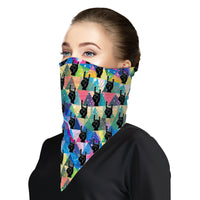 RockOn Bandana Face Mask Scarf Cover | 2x - 50x Disposable Five Layer Filter Pads Available - WickyDeez