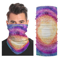 Galaxy Star Multi-Color Snood Face Mask Balaclava Scarf Cover | 2x - 50x Disposable Five Layer Filter Pads Available - WickyDeez