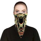 Alien Bandana Face Mask Scarf Cover | 2x - 50x Disposable Five Layer Filter Pads Available - WickyDeez
