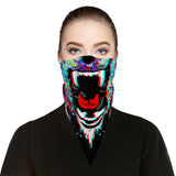 Roaring Bear Bandana Face Mask Scarf Cover | 2x - 50x Disposable Five Layer Filter Pads Available - WickyDeez