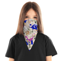 Children's Funky Pattern Face Mask Scarf Cover | 2x - 50x Disposable Five Layer Filter Pads Available - WickyDeez
