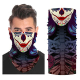 Gothic Spade Snood Face Mask Balaclava Scarf Cover | 2x - 50x Disposable Five Layer Filter Pads Available - WickyDeez